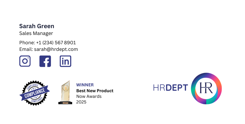 Email signature design with images