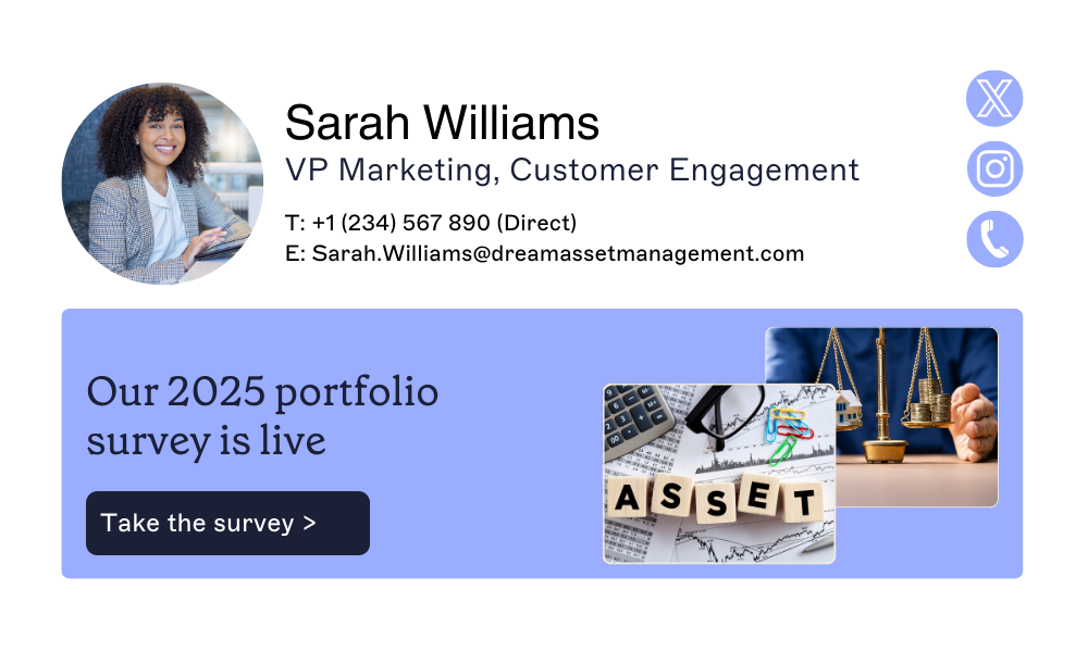 vp marketing customer engagement email signature template