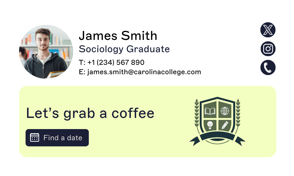 student email signature for sociology graduate