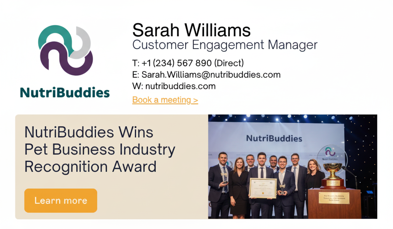 brand reinforcement email signature marketing example