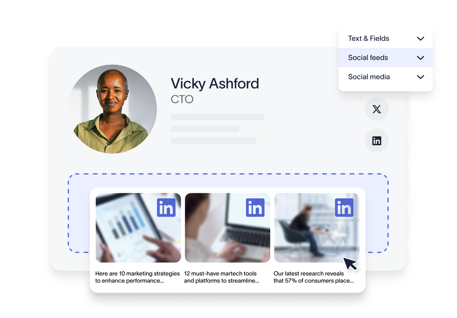 exclaimer's linkedin social feeds