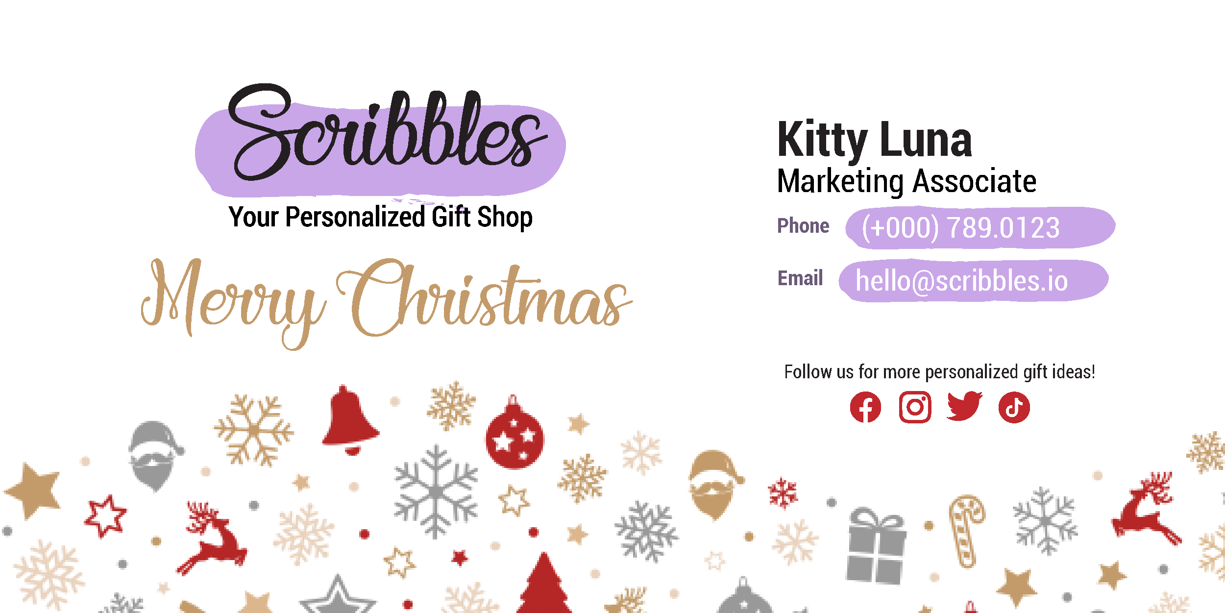 holiday email signature