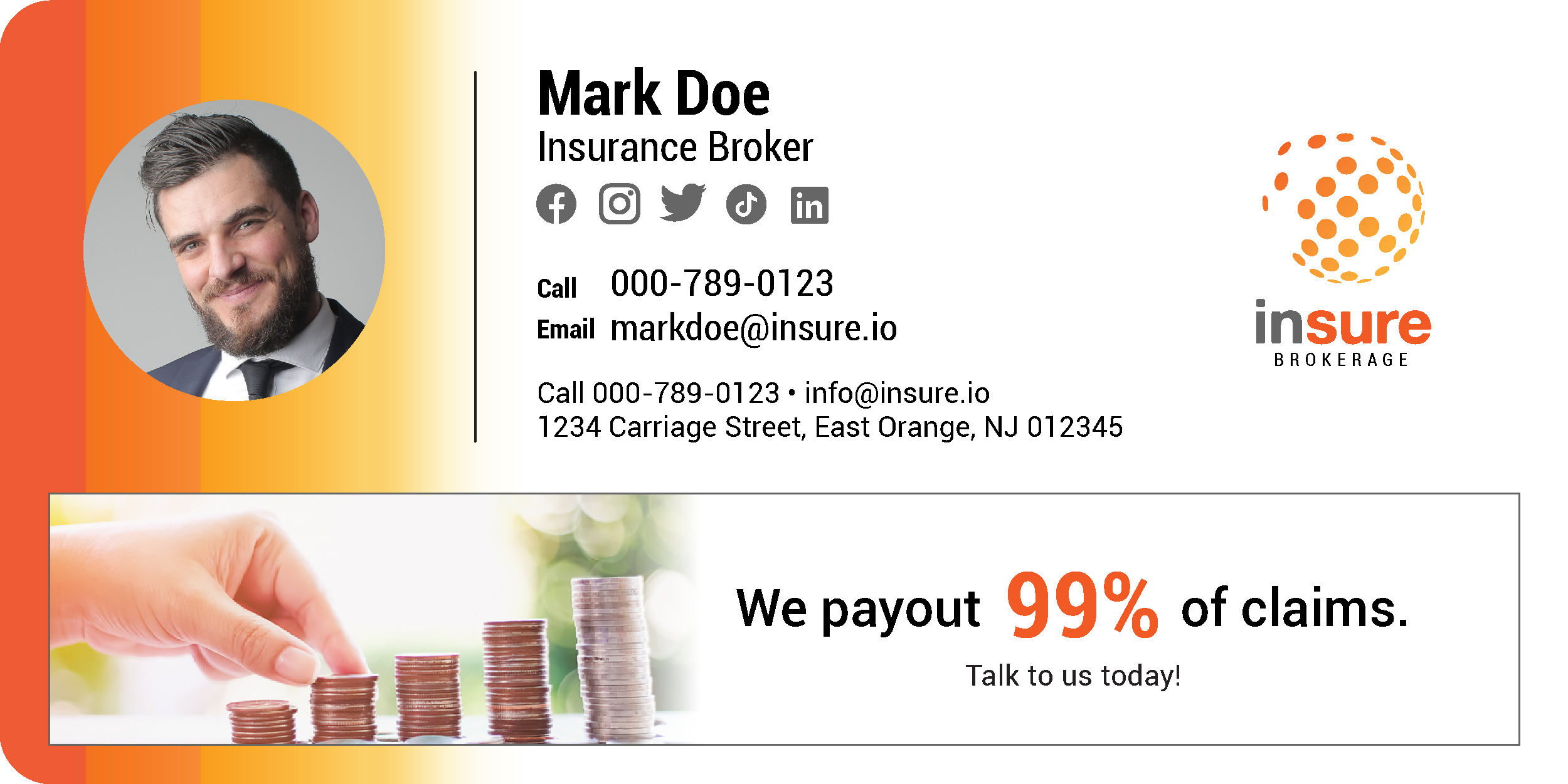insurance broker email signature