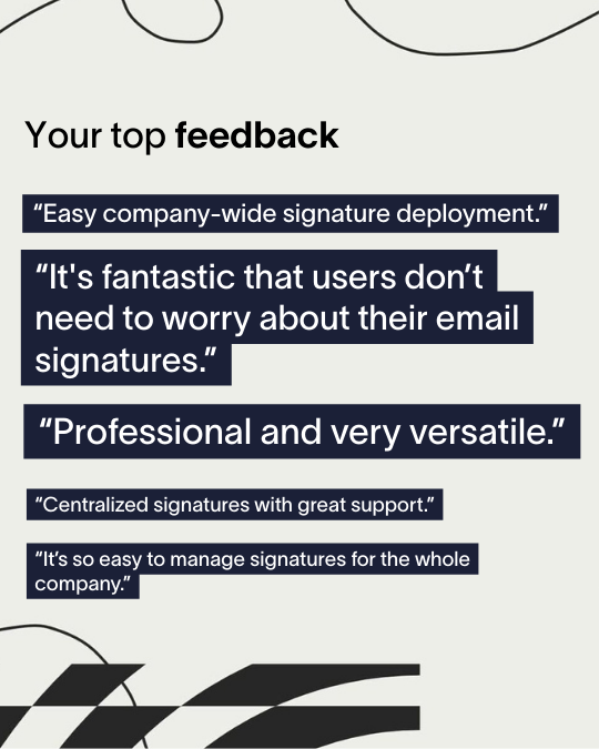 exclaimer wrapped 2025 customer feedback