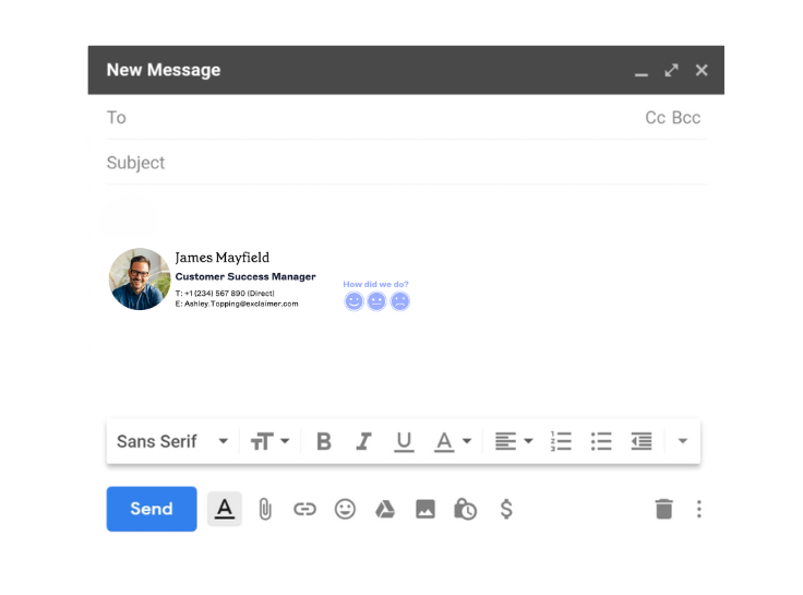 html signature in gmail