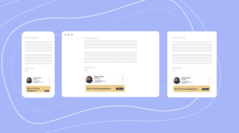 email signatures on different devices