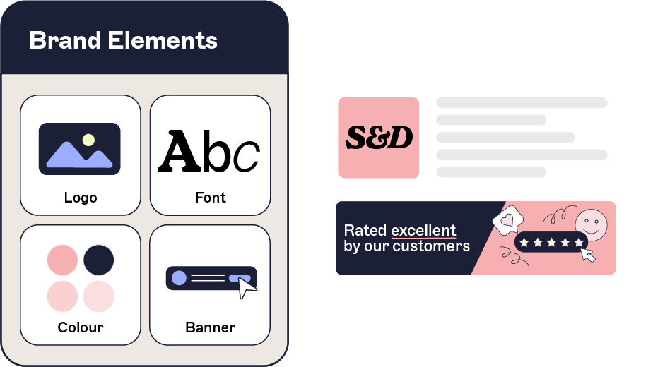 brand elements and email signature