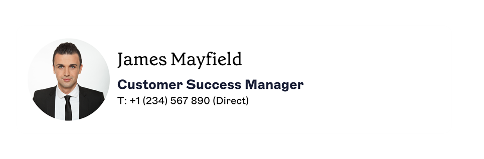reply email signature design